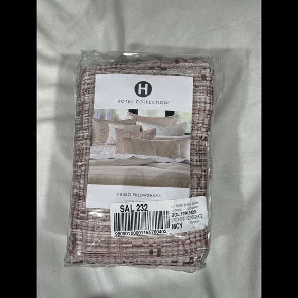 NIB $185‎ Hotel Collection Woodrose (2) Euro Sham - Picture 1 of 12